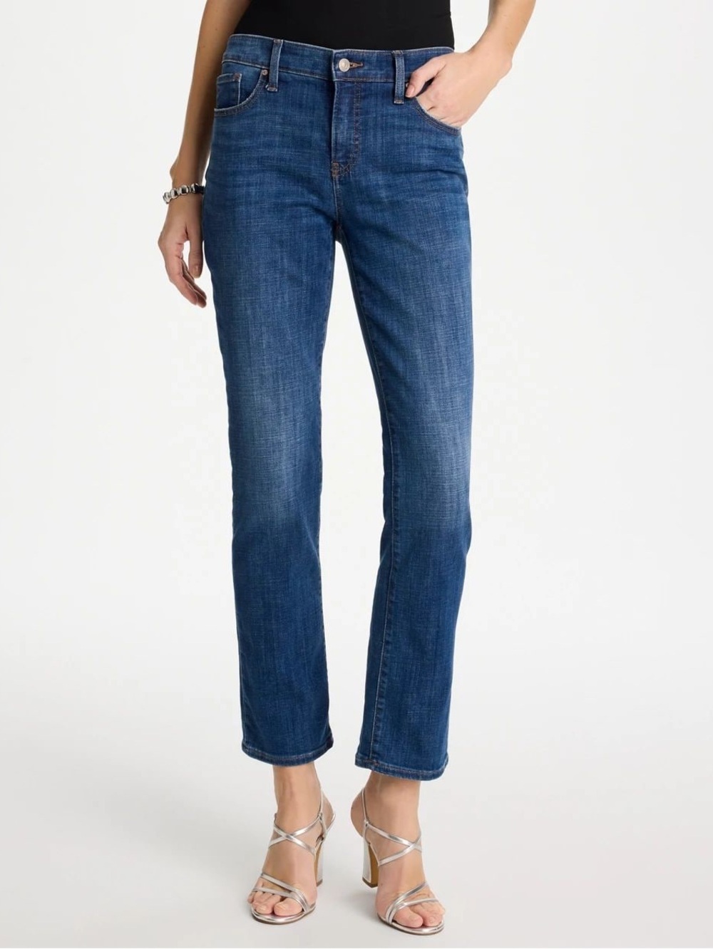NWOT Chico’s So Slimming Girlfriend Slim Full-Length Jeans Size 1.5 (US 10)
